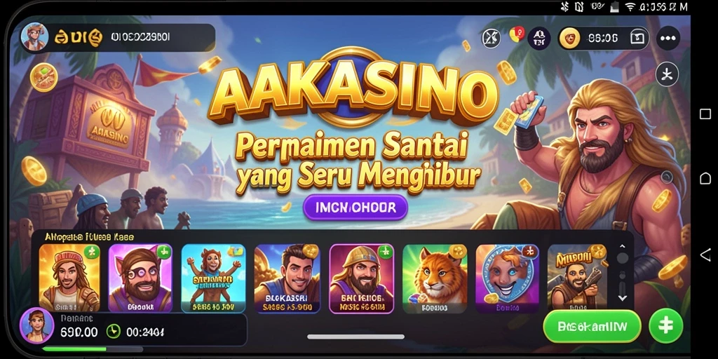 Tampilan gameplay yang seru di <strong>AAKASINO</strong>, penuh warna dan interaksi.