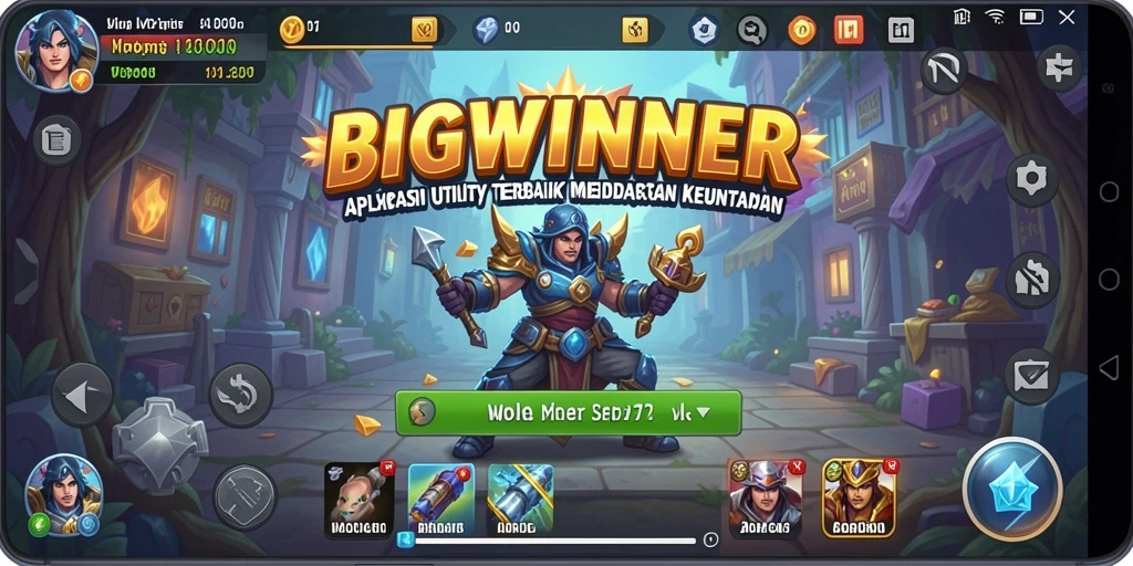 Screenshot utama BIGWINNER menampilkan antarmuka pengguna yang intuitif.