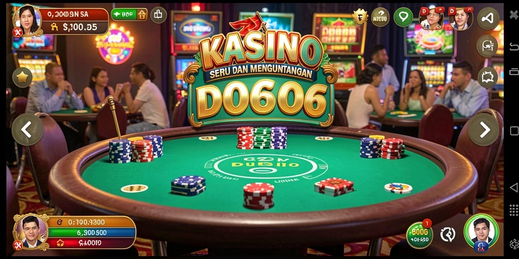 Skrinsut gameplay D06 menampilkan pengalaman kasino yang mendebarkan.