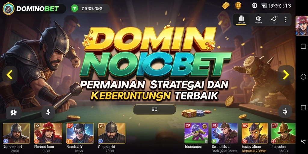 Tampilan menarik dari gameplay seru DOMINOBET.