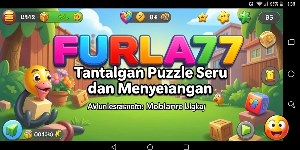 Tampilan gameplay menantang di FURLA77, penuh warna dan teka-teki menarik.