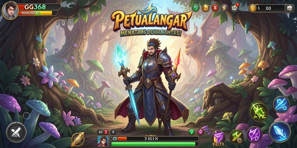 Screenshot gameplay GG368 yang menunjukkan aksi petualangan seru.