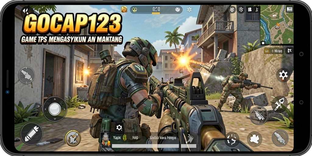 Screenshot gameplay TPS GOCAP123 yang menegangkan dan dinamis.