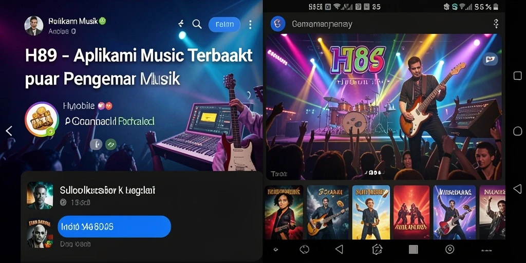 Tampilan gameplay H89 yang menarik dan interaktif dalam bermain musik.