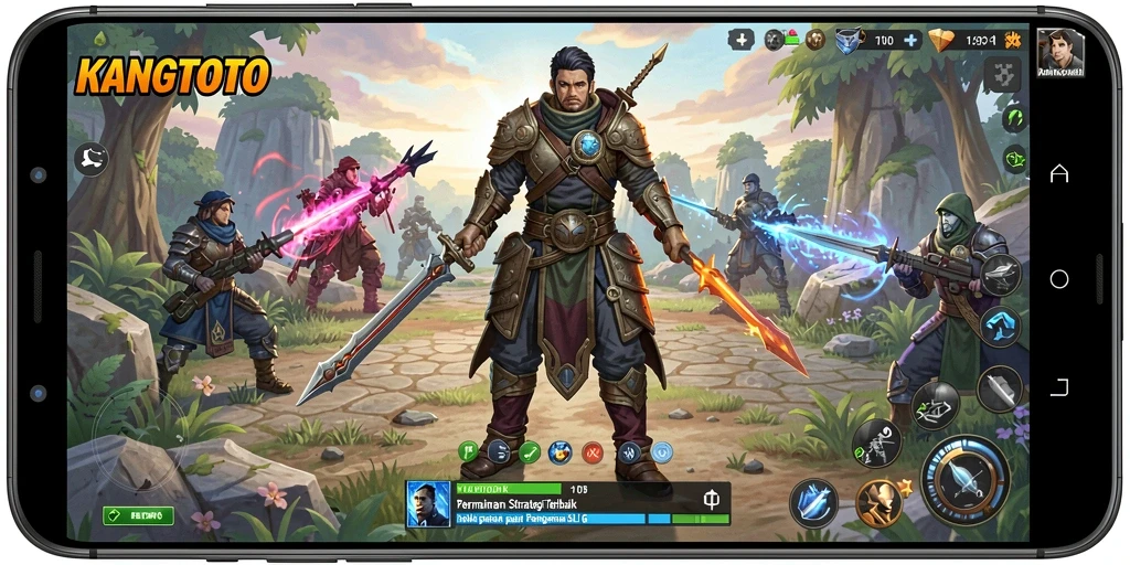 Tampilan grafis menarik saat gameplay KANGTOTO dengan nuansa strategis.