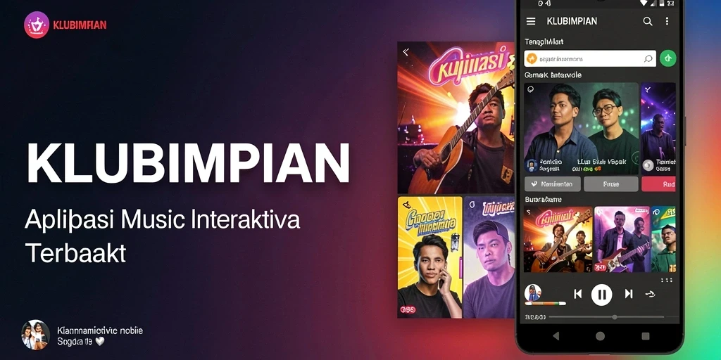 Tampilan menarik dari gameplay musik KLUBIMPIAN.
