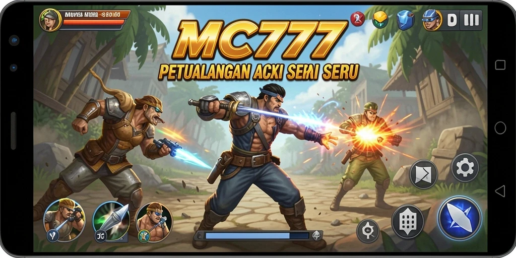 Tampilan aksi seru dalam gameplay MC777 yang penuh tantangan.