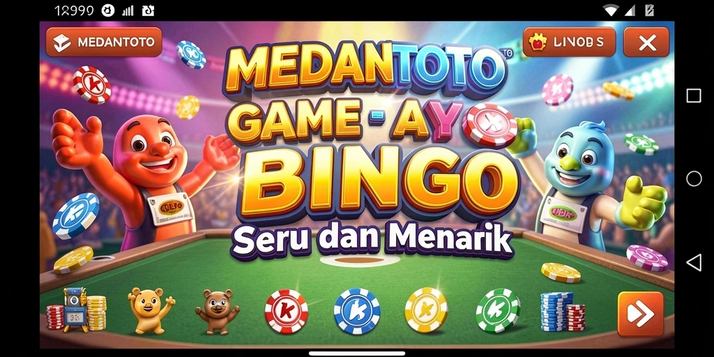 Tampilan gameplay Bingo yang seru dan interaktif dalam MEDANTOTO.