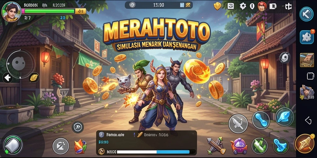 Tampilan gameplay MERAHTOTO yang menarik dan interaktif.