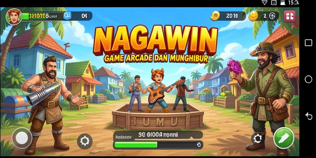 Screenshoot gameplay seru dari NAGAWIN yang menampilkan tantangan menarik.