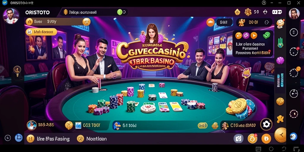 Screenshot ORISTOTO menampilkan dealer profesional dalam permainan Live Casino yang seru.