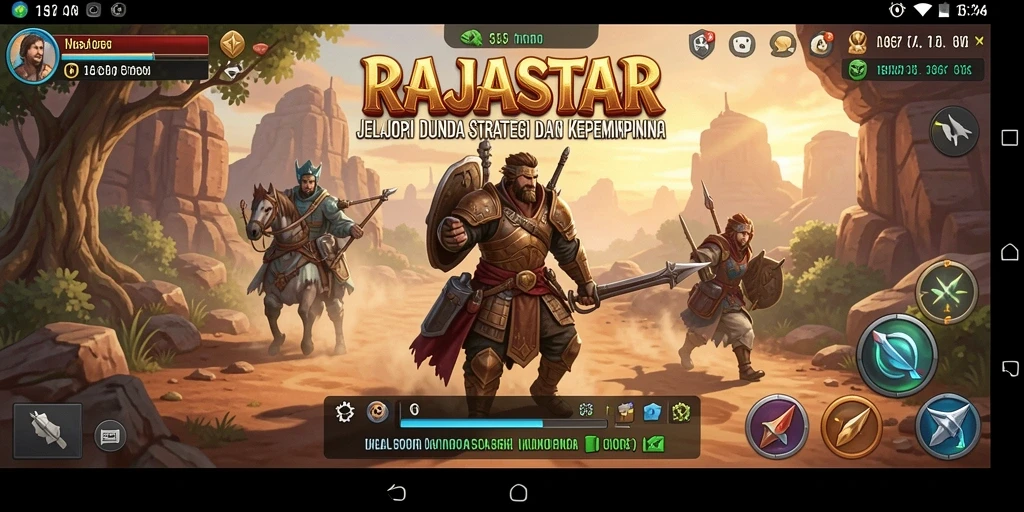 Tampilan gameplay RAJASTAR yang menarik dan penuh aksi.