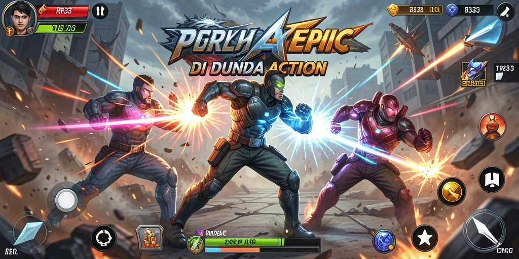 Tampilan gameplay menegangkan di RR33 dengan aksi yang cepat.