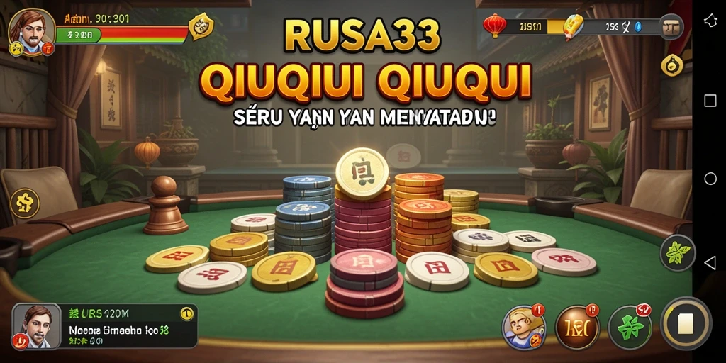 Tampilan gameplay QiuQiu yang seru dan menarik.