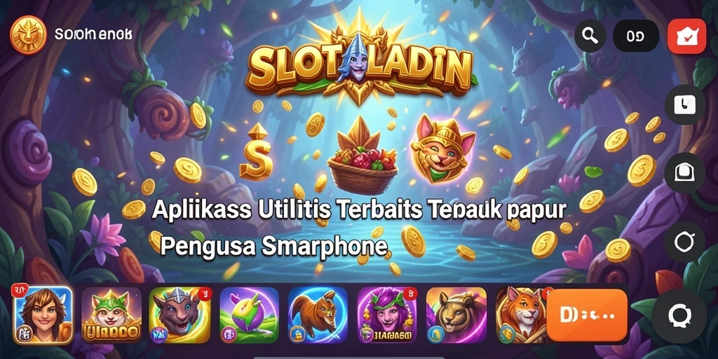 Tampilan utama SLOTALADIN yang menunjukkan fitur-fitur utilitas.
