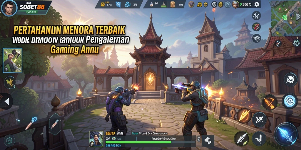 Tampilan gameplay Tower Defense yang menegangkan di SOBET88.