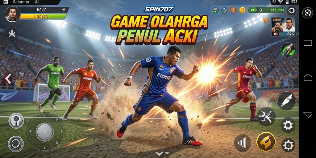 Tampilan seru dari gameplay SPIN707 dengan aksi olahraga yang mendebarkan.