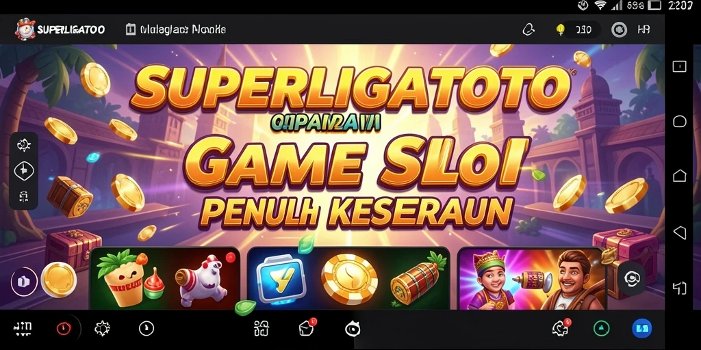 Screenshot gameplay SUPERLIGATOTO menampilkan keseruan bermain slot.