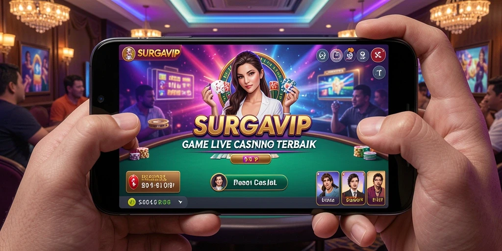 Tampilan gameplay Live Casino di SURGAVIP yang menarik dan interaktif.