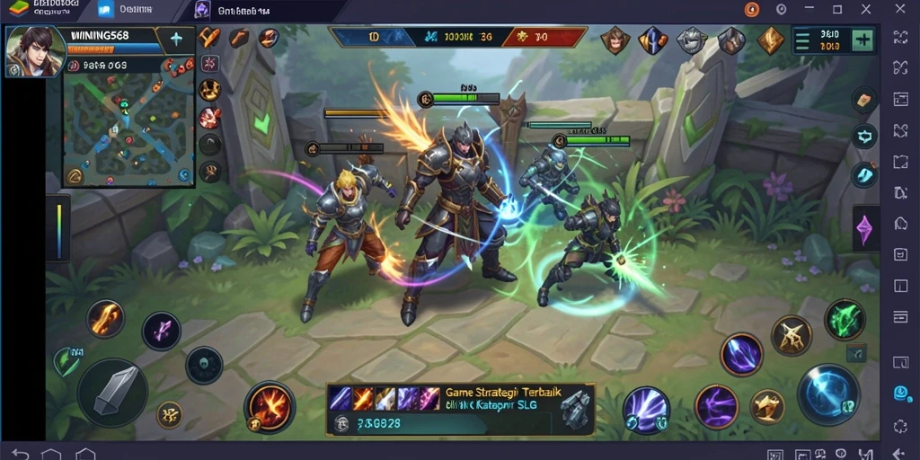 Tampilan gameplay seru dan strategis di WINNING568.